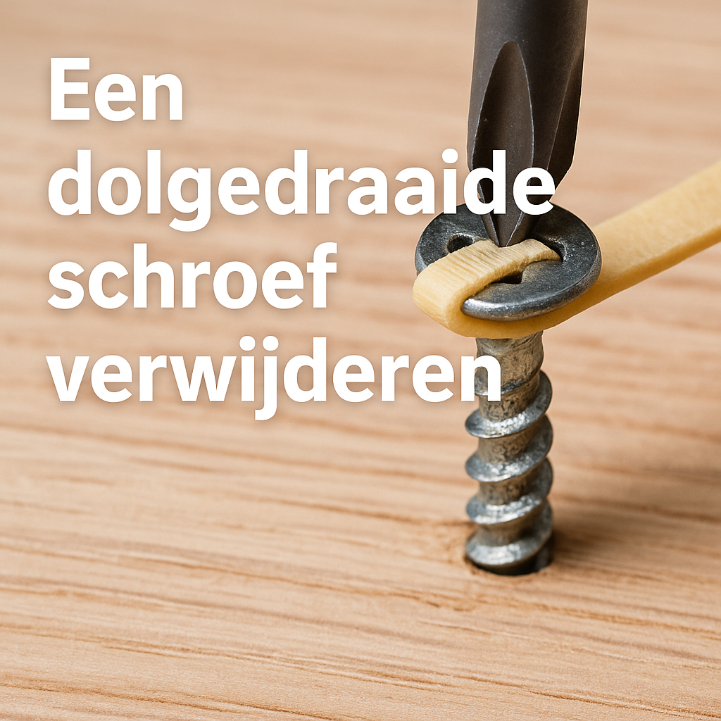 Dolgedraaide schoef verwijderen